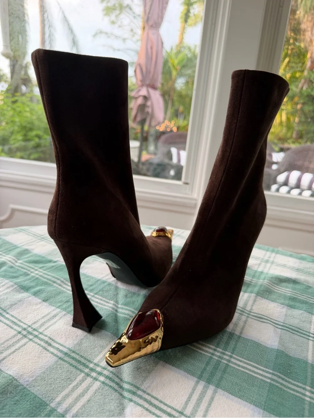 Jeffrey Campbell “the stone “espresso brown suede size 6 nwt sold out - Picture 5 of 9